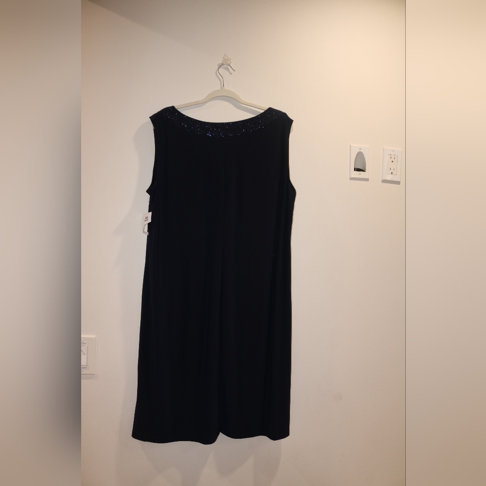 R&M Richards Dress, Navy, Plus Size 1X - Picture 6 of 9